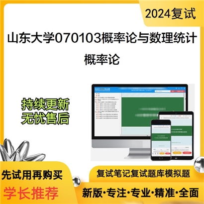 山东大学概率论考研复试资料可以试看